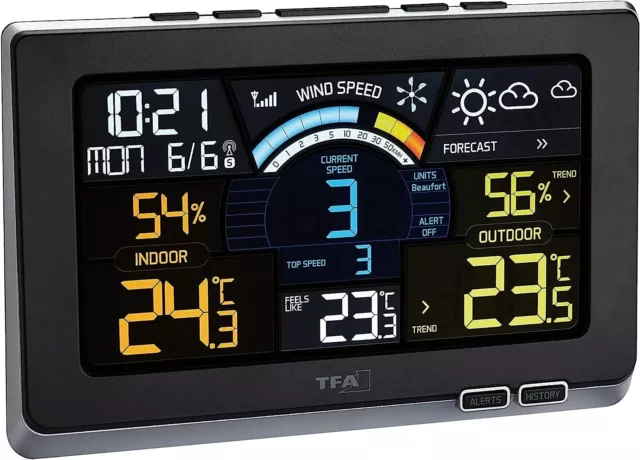 Tfa Dostmann Estación Meteorológica Radio Primavera Breeze, 35.1140.01, Pantalla