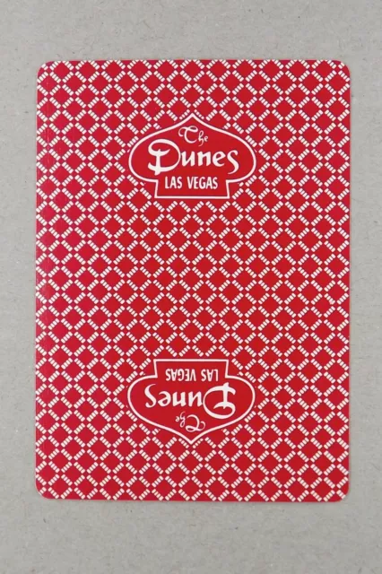 1 x playing card single swap The Dunes Las Vegas Casino RC189