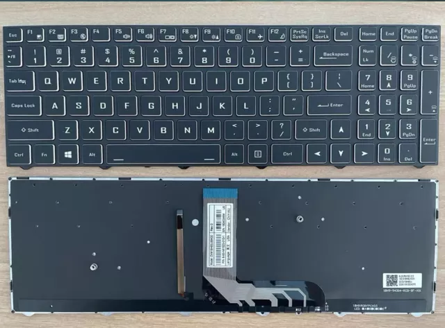 New for Clevo Sager NP7858DW NP7873 NP7876 Laptop US keyboard backlit Black