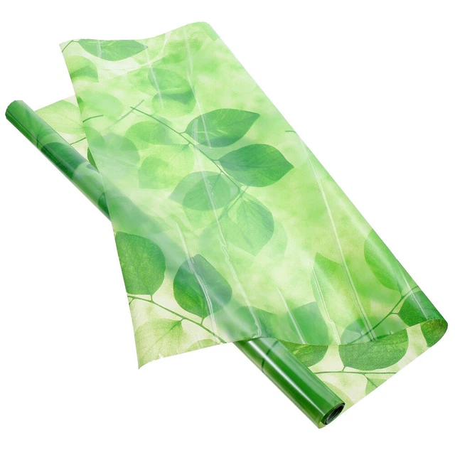 Lámina de ventana de vidrio Green Leaf lámina de ventana mate pegatina de verano hojas verdes