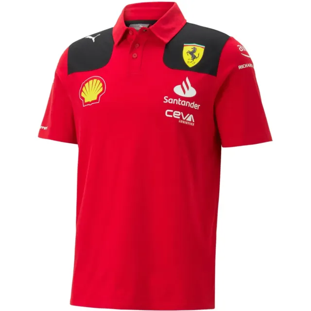 Scuderia Ferrari F1 Men's 2023 Team Polo Red
