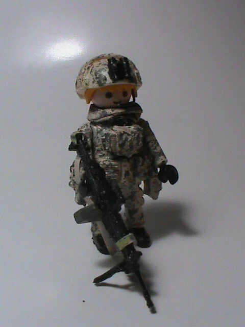 PLAYMOBIL Custom Soldado Español Afganistán 2013 – Ref-0192 BIS – Fatto A Mano Spagna