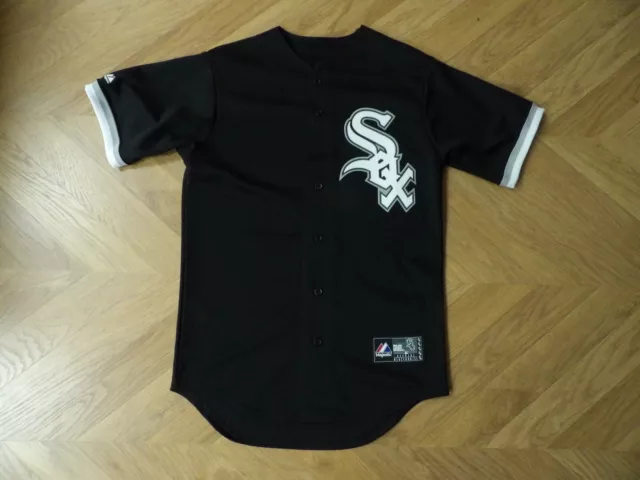 Chicago White Sox Baseball  Shirt jersey Majestic MLB Size S/M V.G Con