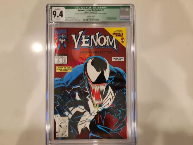 Venom Lethal Protector #1 CGC 9.8 and 9.4 Double Married Cover Rare 1992 Grade