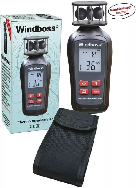 Windboss 2 Windmesser Nachfolger des Kaindel Windmessers by Windsports World