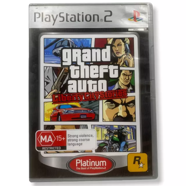 Grand Theft Auto GTA Library City Stories PS2 Sony PlayStation 2 With  Manual