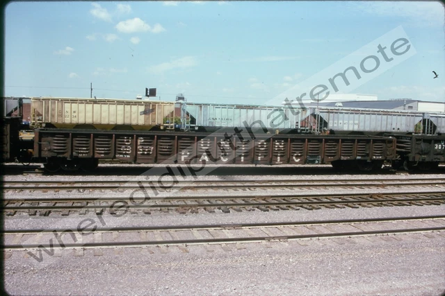 Original Slide Union Pacific UP 98377 Gondola Proviso ILL 7-95