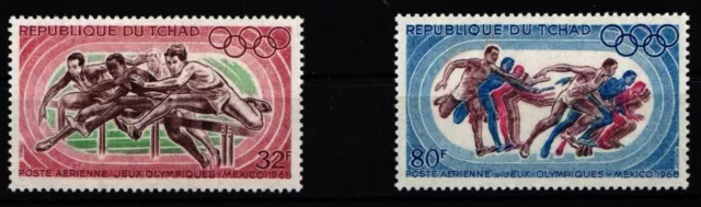 Tschad 211-212 postfrisch Olympische Spiele 1968 Mexiko #KO151