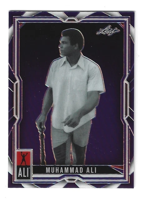 2024 LEAF MUHAMMAD Ali Legacy Collection Base # 61 violet prismatique 4 ...