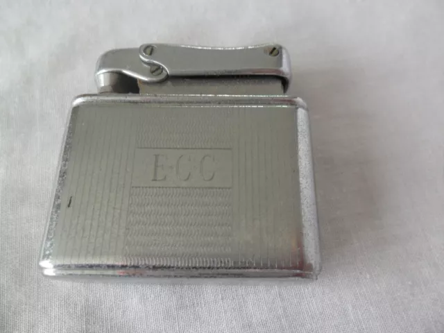 Vintage Colibri Monogas Lighter Monogramed "ECC"