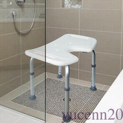 Taburete de baño ajustable en altura taburete de ducha silla de baño asiento de ducha hasta 136 kg