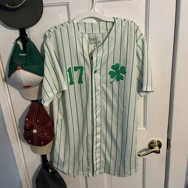 Spencer's #17 WASTED St. Patricks Day Jersey with Light Up Shamrock Men's Medium