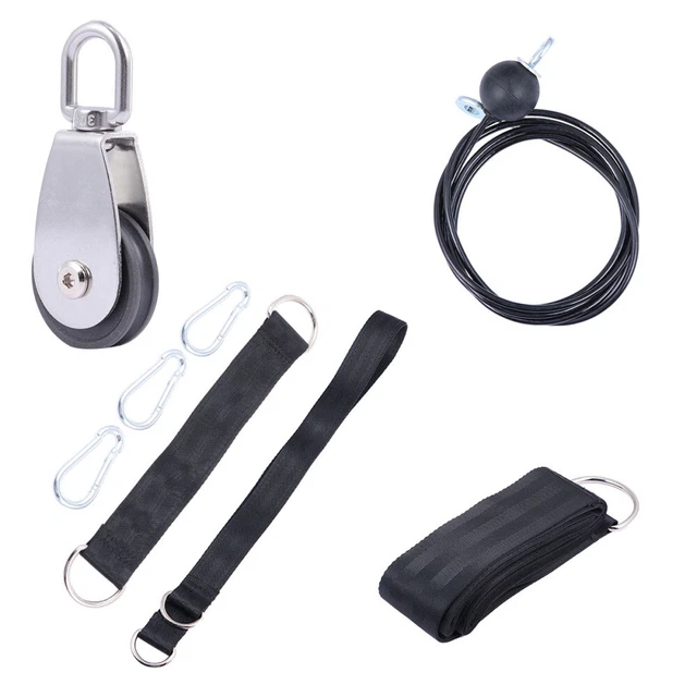 Lega di Alluminio Puleggia Allenamento della Forza Hardware per Esercizi Accessori Estensioni in Palestra per Fitness(70mm