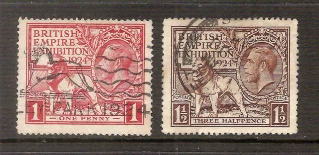 Great Britain - 1924 KG V British Empire Exhibition set - Postally Used