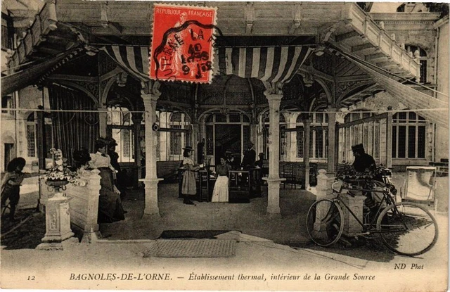 CPA BAGNOLES-de-l'ORNE- Etablissement thermal , Interieur de la grand (195866)
