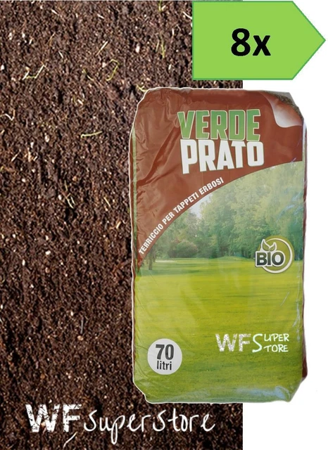 Gardening Terriccio Biologico Per Tappeti Erbosi – 45 Litri – Con Sabbia Silicea E Torba – Per Prati Nuovi E Manutenzione