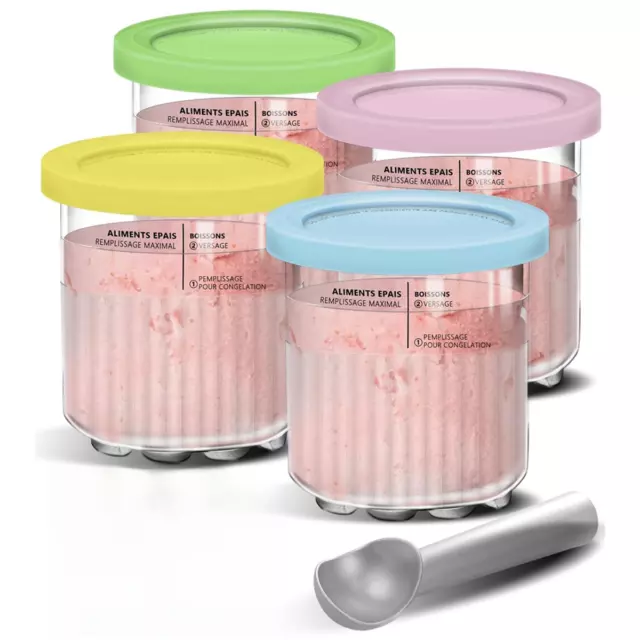 Ice Creami Pints and Lids Replacement Set 24oz Cups for Ninja Creami NC5011818