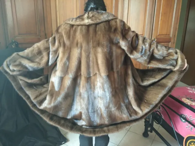 Cappotto vintage in pelliccia di visone