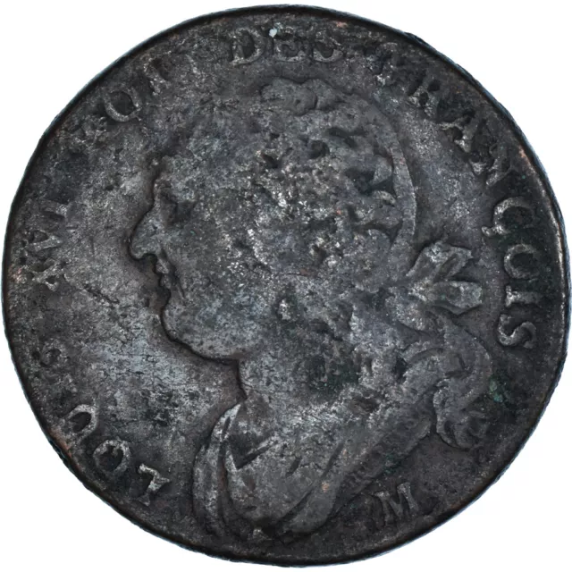 [#1064060] Münze, Frankreich, Louis XVI, 12 deniers françois, 1791·3, Toulouse,