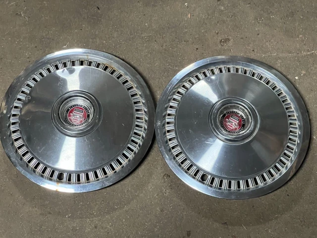 2  1974-1977 Vintage Mercury Cougar 14" Wheel Cover Hubcap USED