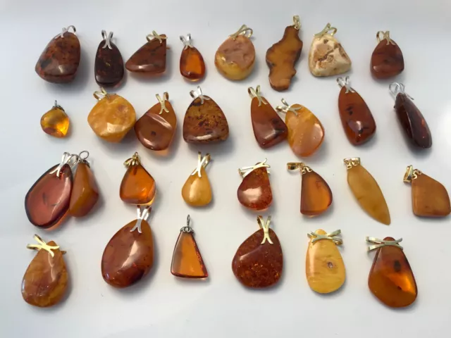 Bernstein Anhänger Lot 120 Gramm natural Baltic Amber 蜜蜡 琥珀 波罗的海