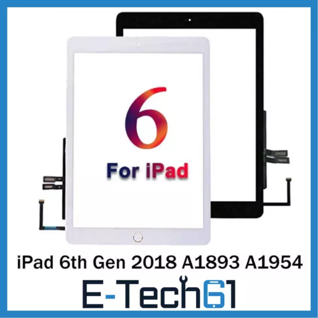 For iPad 6th Gen Generation 2018 Touch Screen Digitizer Glass Replacement A1893