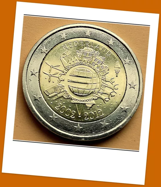 2 Euro Gedenkmünze Niederlande 2012 - 10 Jahre Euro Bargeld -