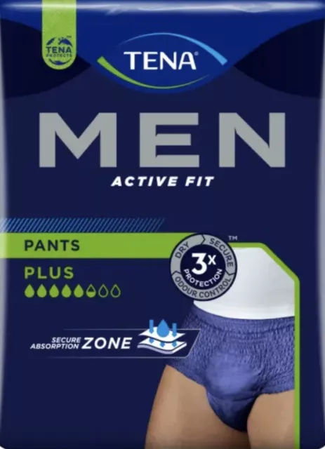TENA Men Active Fit Pants - Small/Medium - Pack of 9