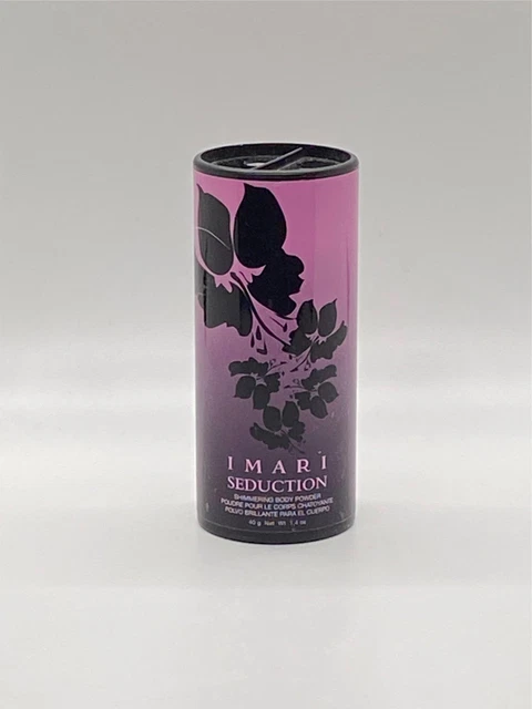 Polvo corporal brillante AVON IMARI SEDUCCIÓN talco 1,4 oz RETIRADO NUEVO