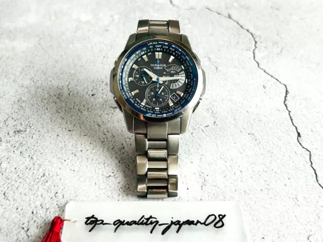 Orologio da uomo CASIO Oceanus OCW-M700 TITANIUM Solar Usato Ottimo...