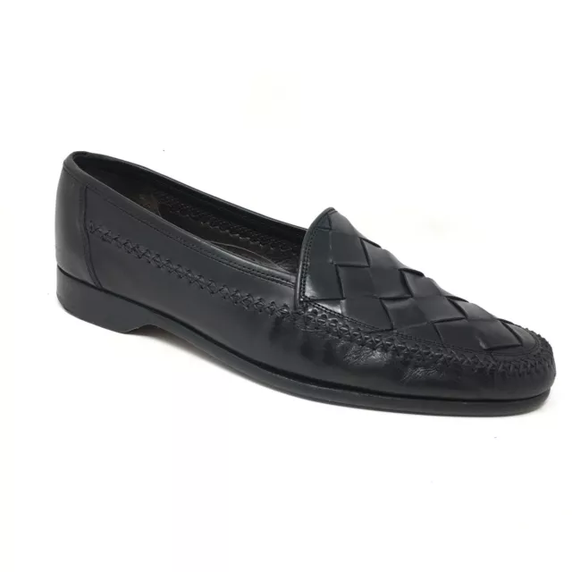 BRAGANO BY COLE Haan Loafers Dress Shoes Mens Size 10.5 Black Woven ...