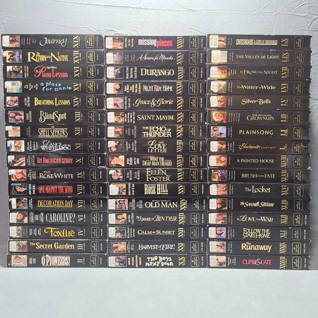 HALLMARK HALL OF Fame Gold Crown Collector's Edition VHS Lot of 48 See
