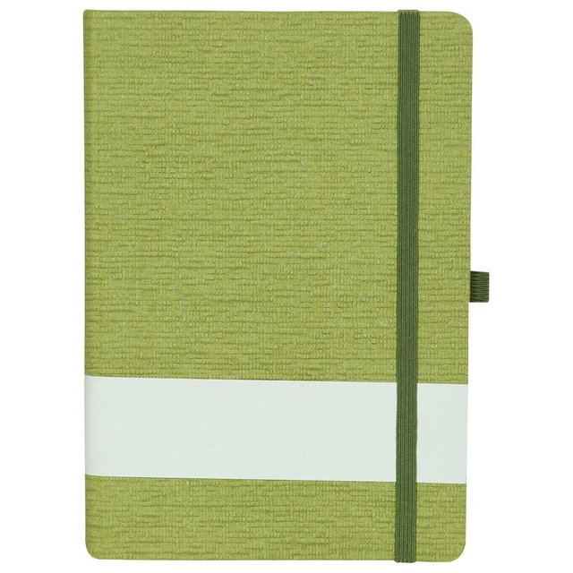 Abaca Rigide Lié Notebook Taille A5 Vert
