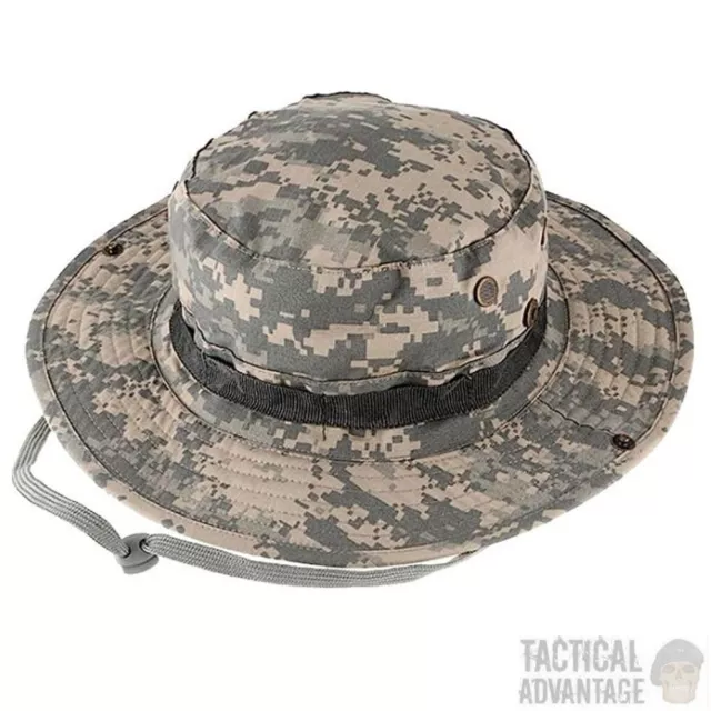 ACU Digital Camo Boonie Bush Jungle Hat Wide Brim Army Military Sun Cap Bucket