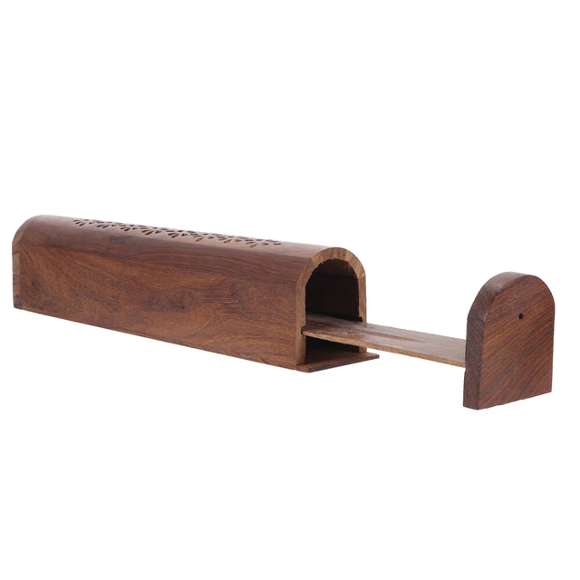 Soporte para incienso de madera para el hogar soporte para incienso patrón hueco incienso