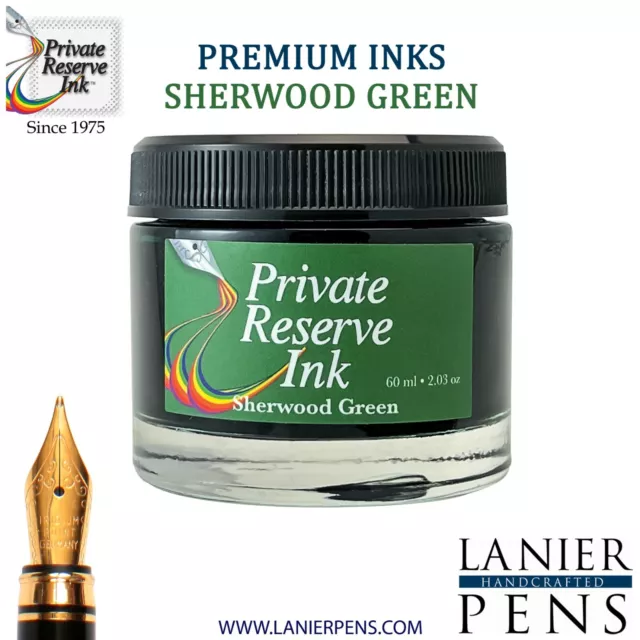 Private Reserve Ink, 60ML Ink Bottle – Sherwood Green