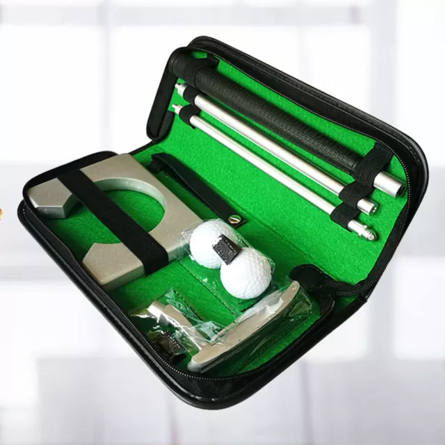 Portable Kit Practice Putter Golf Tool Golfing Putting Mat Accessories