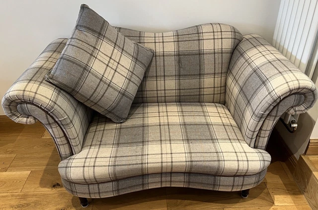 DFS LOCH LEVEN country Plaid Wing Back Armchair 550.00 PicClick UK
