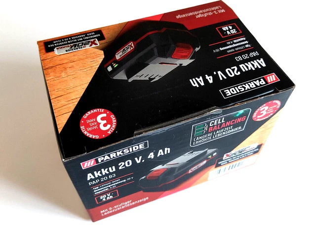 Parkside 20V Ladegerät PLG 20 C3 DE/EU für die Akkus der Parkside X 2, 22,99