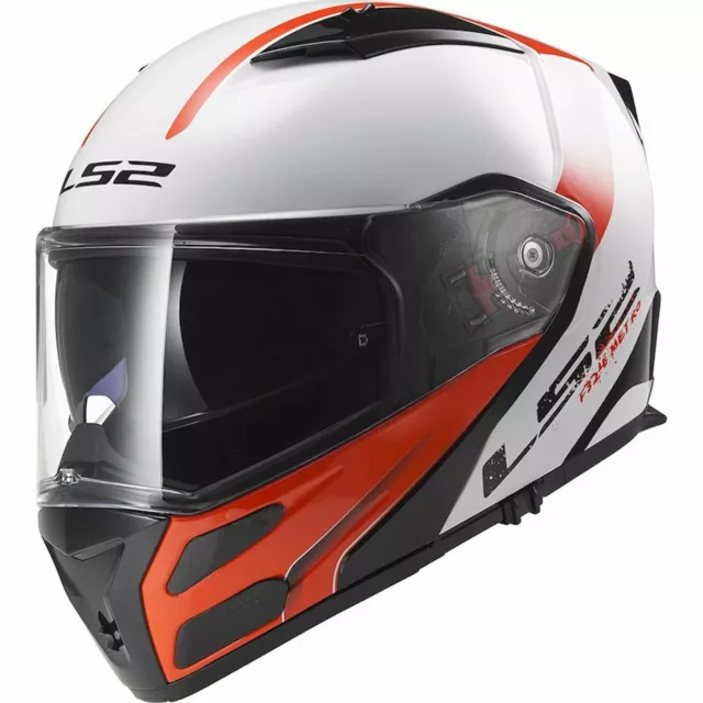 Ls2 Casco 503242132Xl Ff324 Metro Rapid Bianco-Rosso Xl