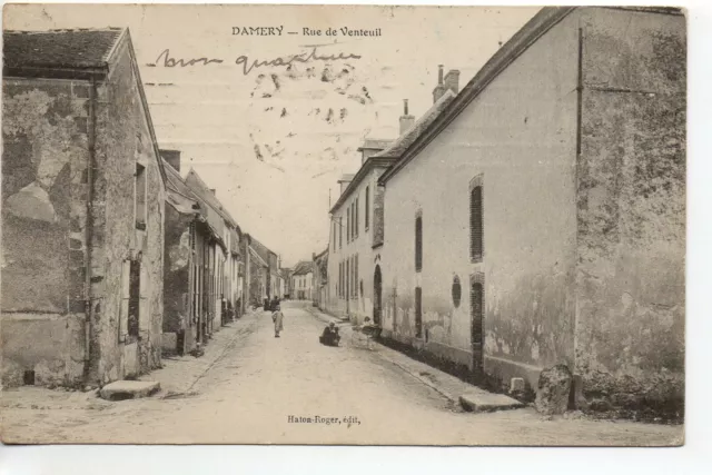 DAMERY - Marne - CPA 51 - Rue de Venteuil