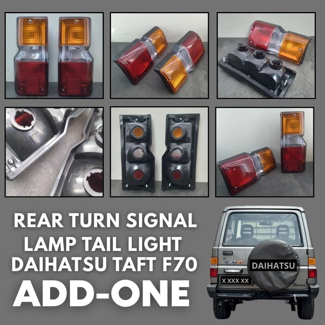 Front Bumper & Side Turn Signal Lamp Assembly For Daihatsu F70 Rocky Feroza Fourtrak - Amber Incandescent Lights Left + Right