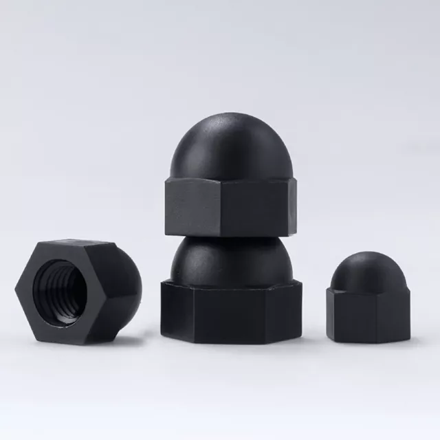 Metric Plastic Dome Head Nut Cap Nuts Nylon Black M3/4/5/6/8/10/12/14/16/18/20