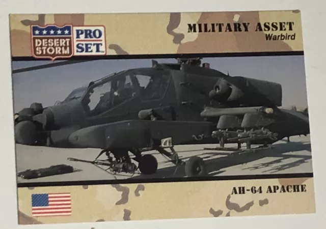 A H 64 Apache Desert Storm Trading Card 1991  #239