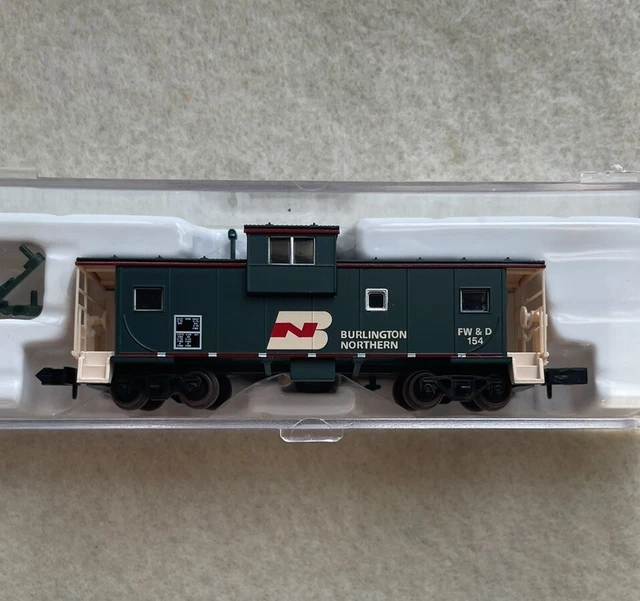 ATLAS N Scale EV Caboose Burlington Northern Exec. Car #FW&D 154