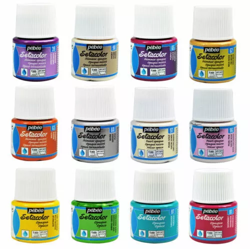 Pebeo Fabric Textile Paints Setacolor Opaques 45ml - Wide Range Available