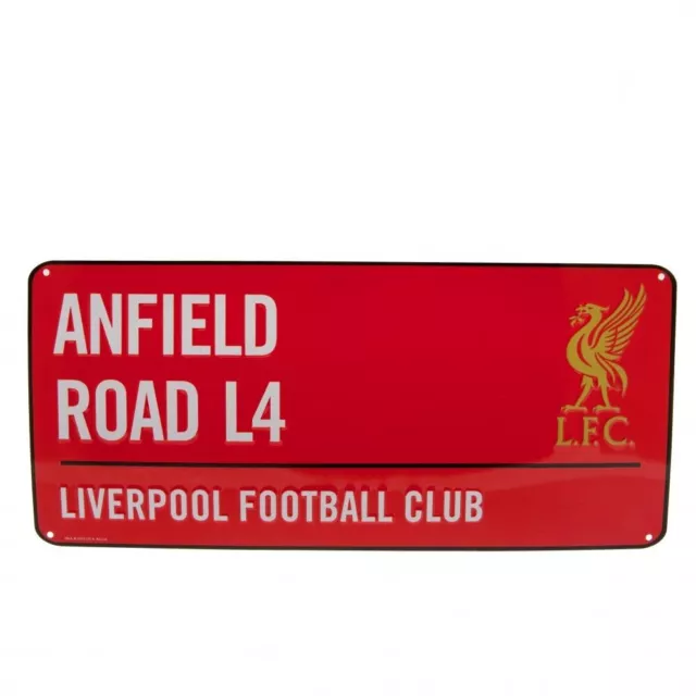 Liverpool FC Official Anfield Road Street Sign Large Red LFC Gift