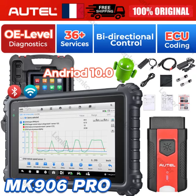 2024 Autel MaxiCOM MK906 PRO Voiture Outils diagnostics scanners Codage ECU TPMS