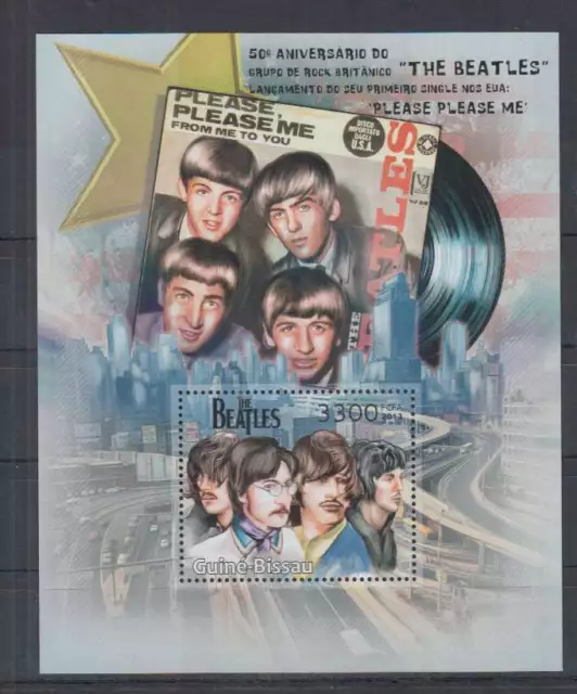 K594. Guine-Bissau - MNH - 2013 - Famous People - Music - The Beatles - Bl