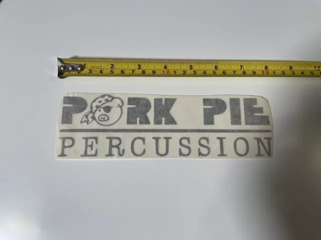 Pork Pie Drums Logo Decal 8” - White Or Black